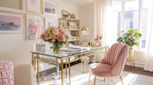 15 Feminine Home Office Décor Ideas For Your Dream Workspace.