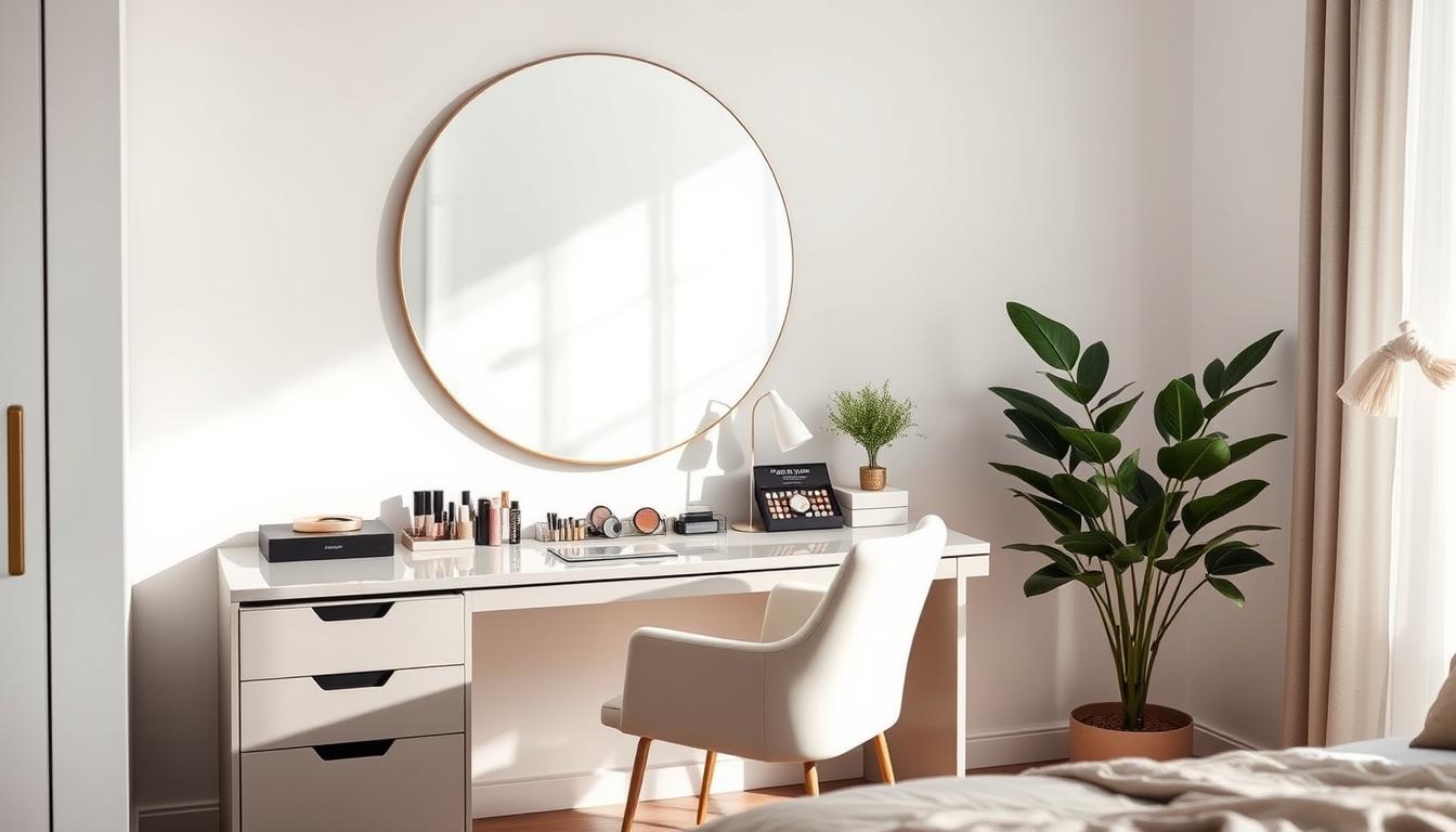 Chic and Sleek: 10 Modern Bedroom Makeup Vanity Décor Ideas.