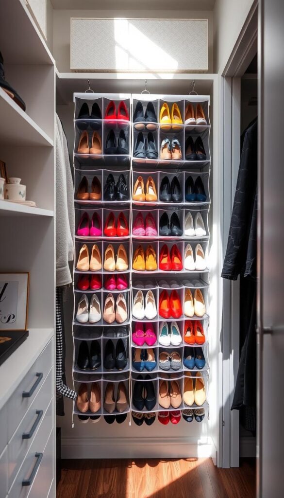 hanging shoe organizer