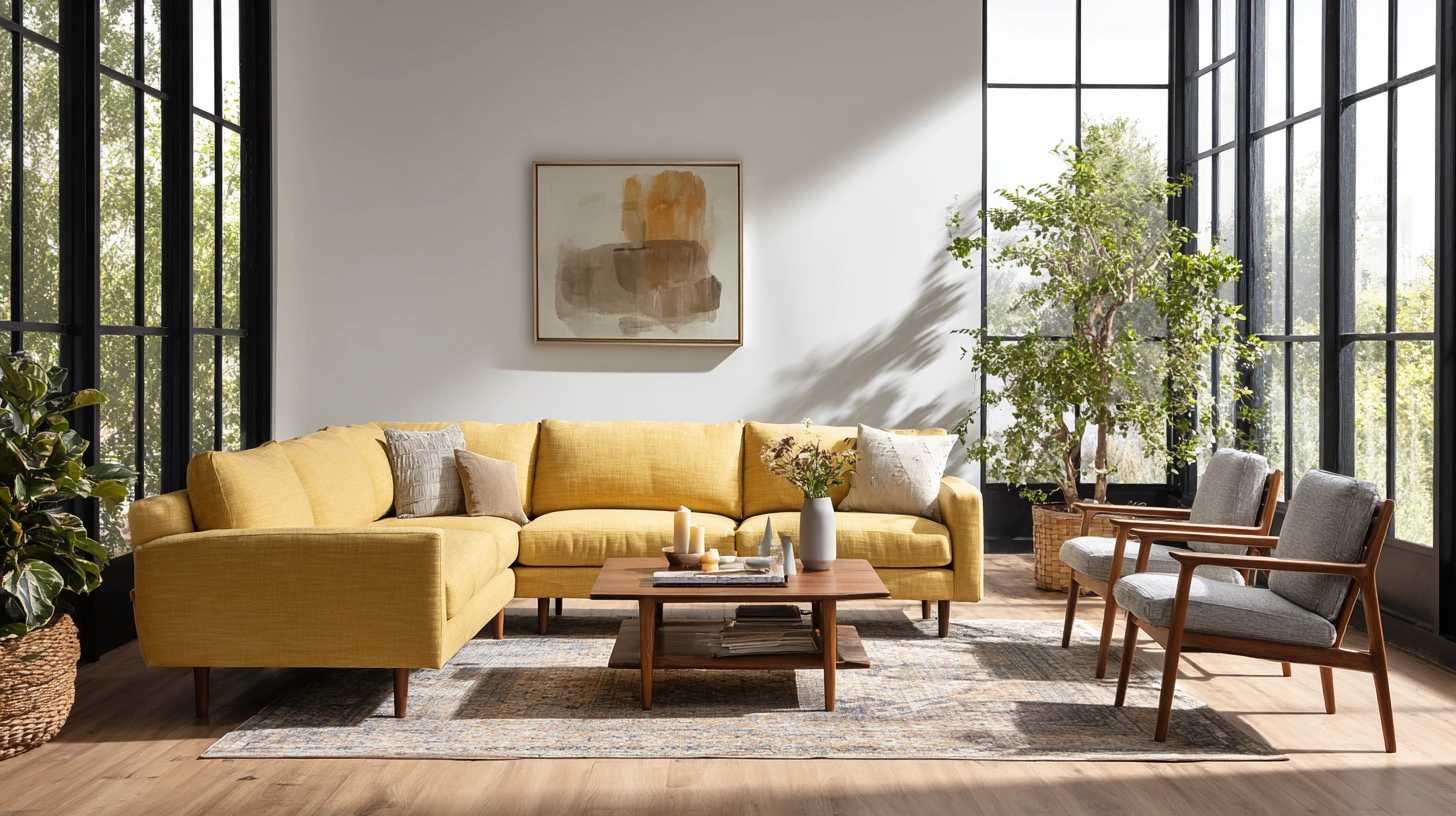 mid-century modern living room design ideas