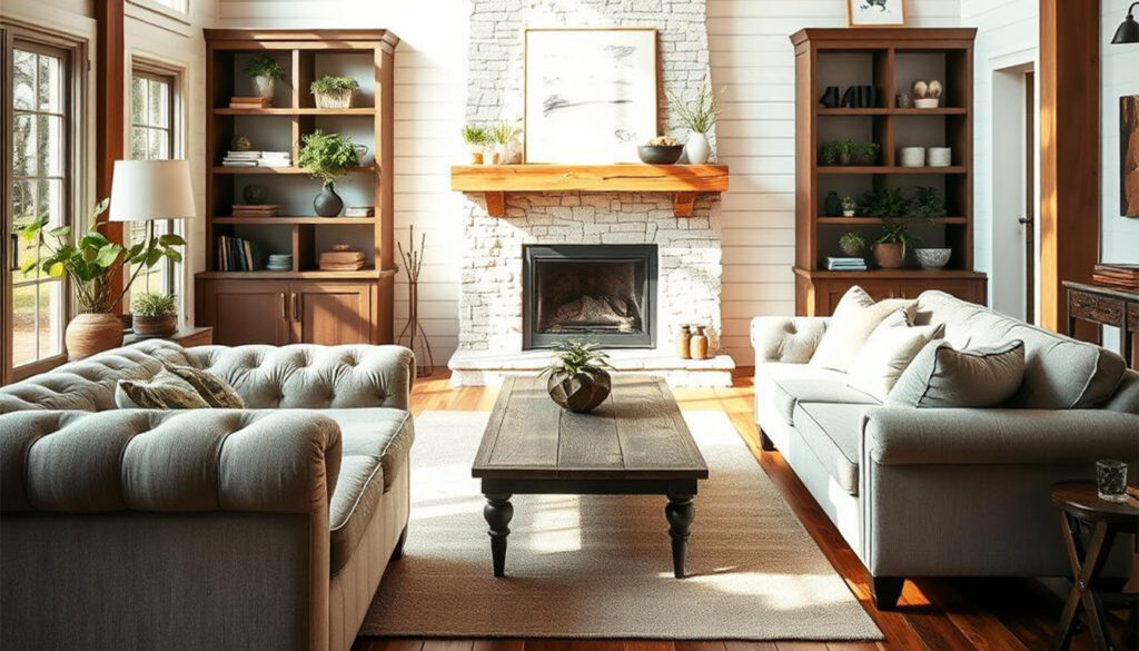 Modern Farmhouse Living Room Décor Ideas.