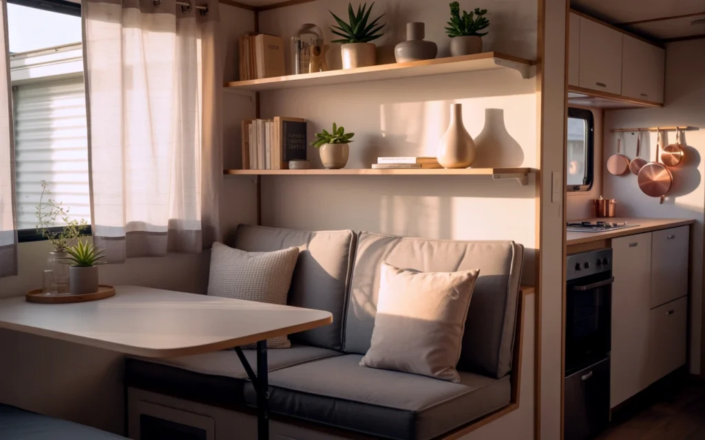 mobile home furniture and organization hacks