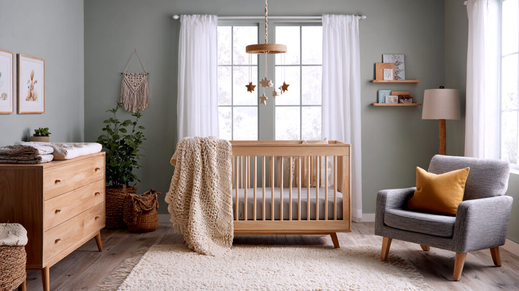 Cozy Gender Neutral Nursery Room Design Ideas.