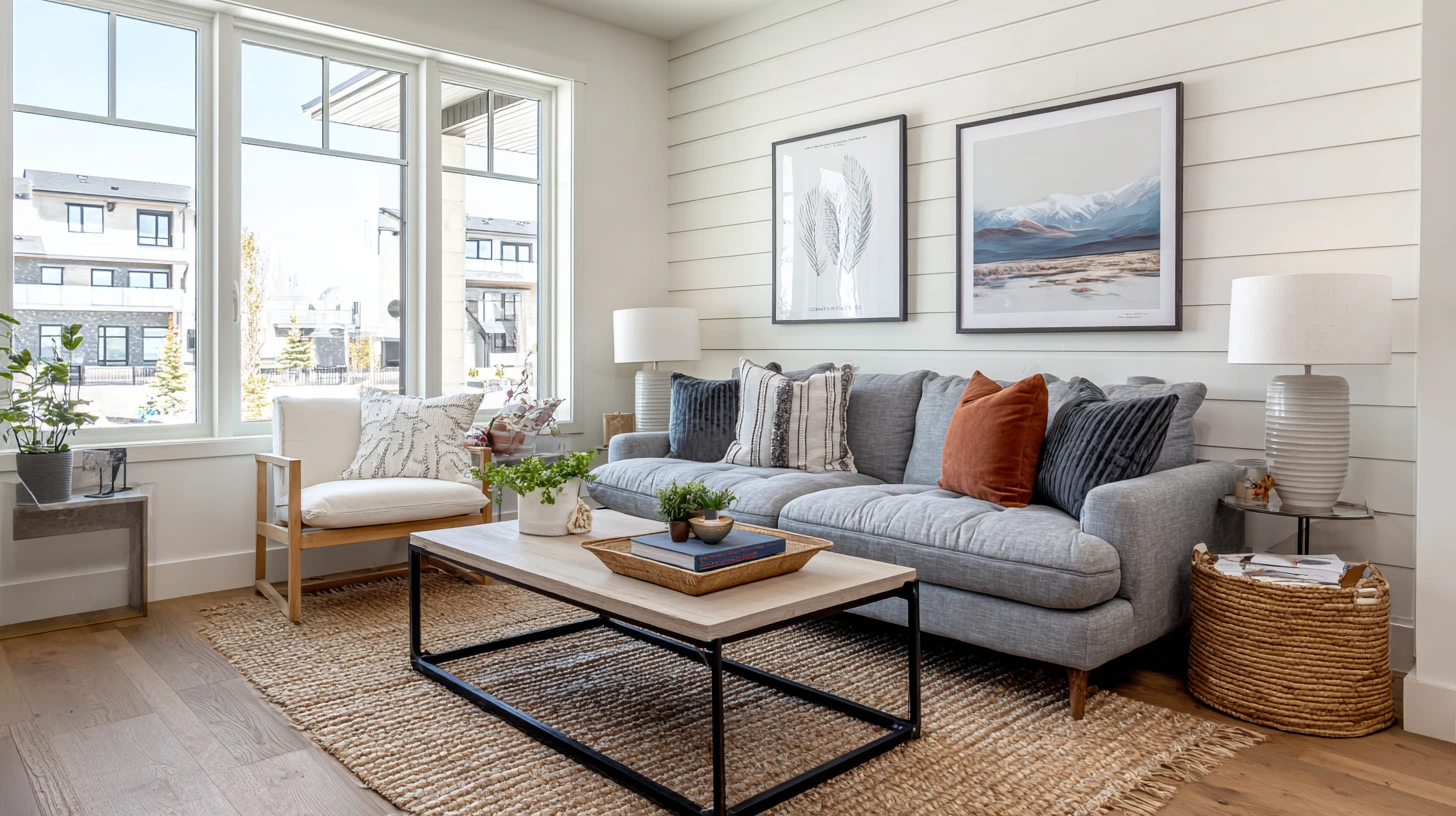 shiplap accent wall décor ideas