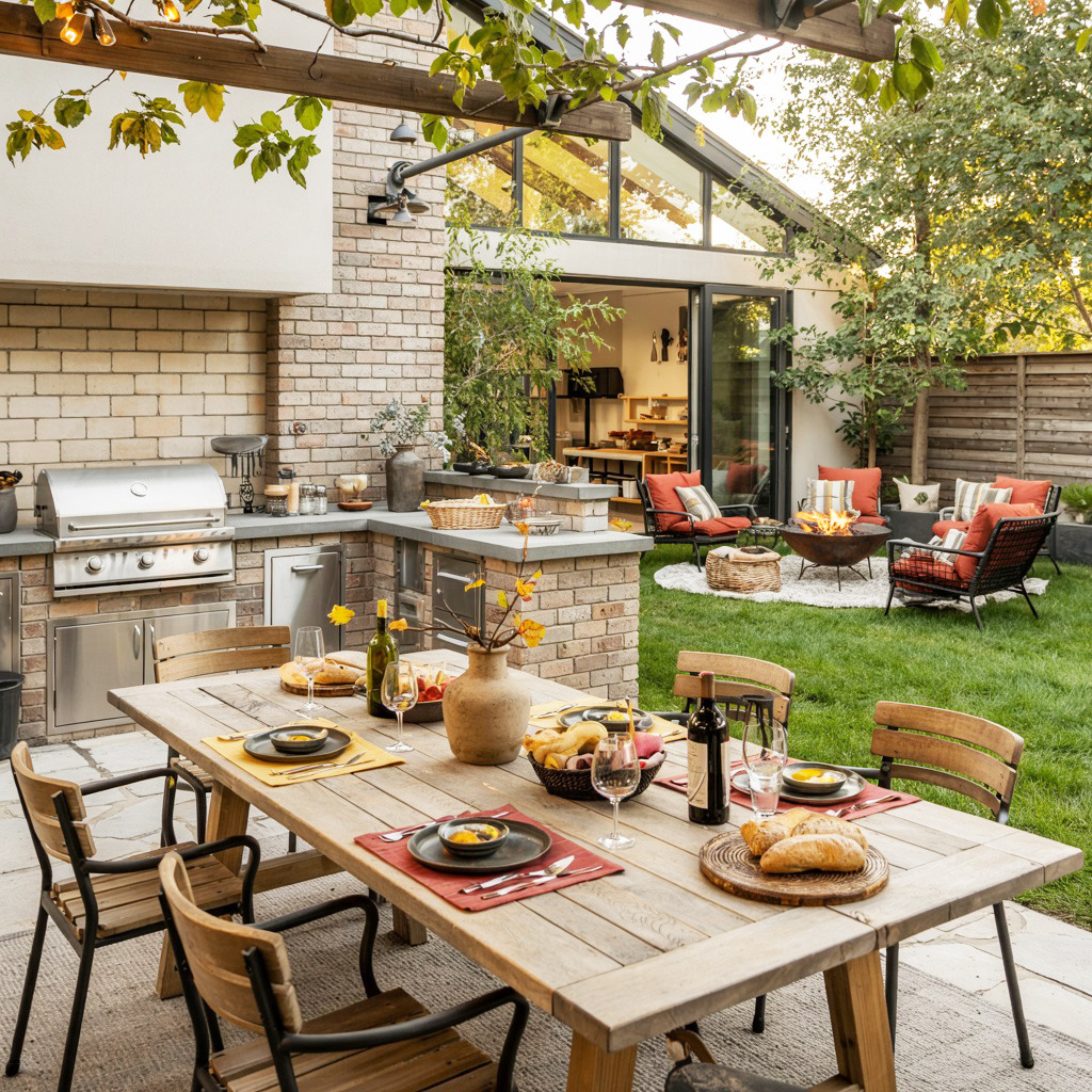 family outdoor kitchen ideas
