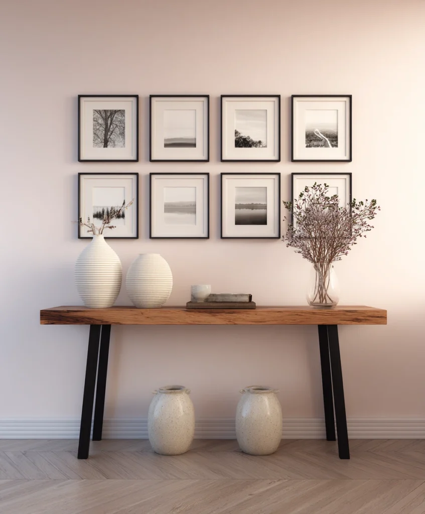 minimalist grid gallery layout