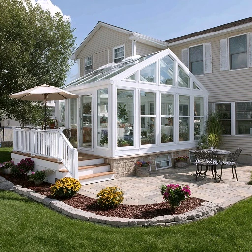 Bright Sunroom Extension with Garden Patio